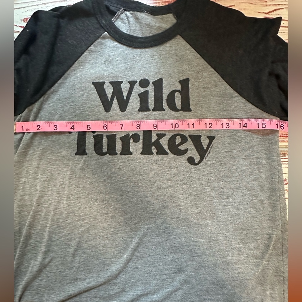 {Rivet Apparel} Wild Turkey Baseball Tee - Sz YL 11-12 🦃 - Picture 10 of 13